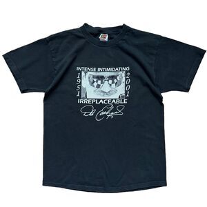 Vintage Dale Earnhardt #3 1951-2001 Intense Intimidating T-Shirt Size L Black